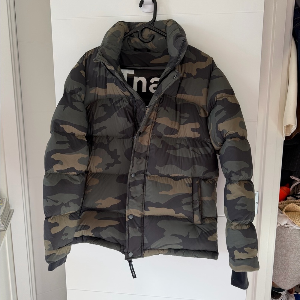 Aritzia Camouflage Super Puff Jacket